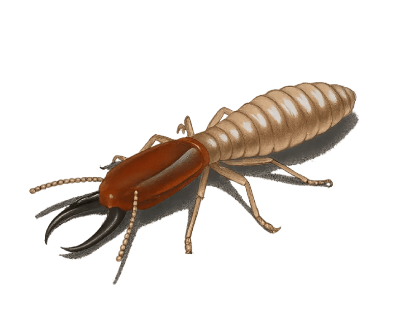 Termite illustration close-up