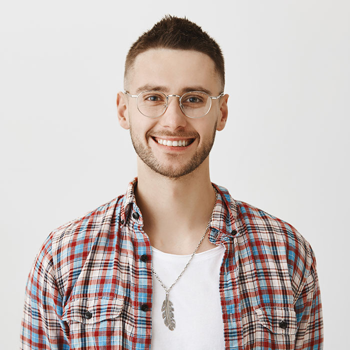 Smiling young man