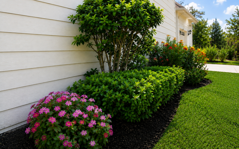Healthy plants and landscaping